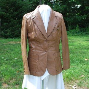Vintage Etienne Aigner Equestrian Leather Jacket